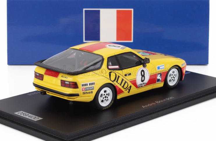 PORSCHE | 944 TURBO N 8 CUP CHAMPION FRANCE 1988 ANDRE BOURDON | YELLOW RED