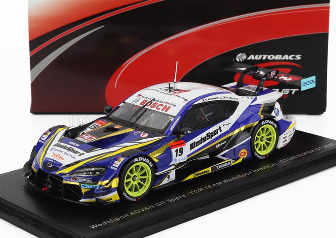 TOYOTA | SUPRA GR TEAM WEDSSPORT BANDOH N 19 GT500 CLASS SUPER GT 2020 YUJI KUNIMOTO - RITOMO MIYATA | BLUE WHITE YELLOW