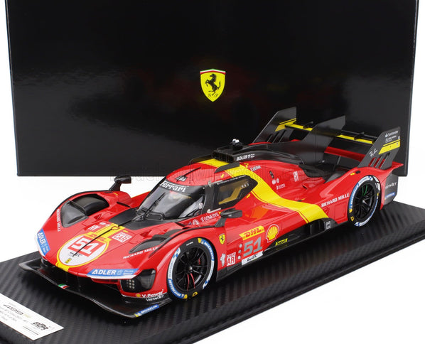 FERRARI | 499P 3.0L TURBO V6 TEAM FERRARI AF CORSE N 51 3rd WEC 6h SPA 2023 ALESSANDRO PIER GUIDI - JAMES CALADO - ANTONIO GIOVINAZZI | RED YELLOW BLACK