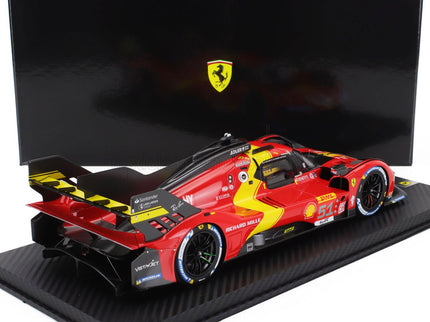 FERRARI | 499P 3.0L TURBO V6 TEAM FERRARI AF CORSE N 51 3rd WEC 6h SPA 2023 ALESSANDRO PIER GUIDI - JAMES CALADO - ANTONIO GIOVINAZZI | RED YELLOW BLACK