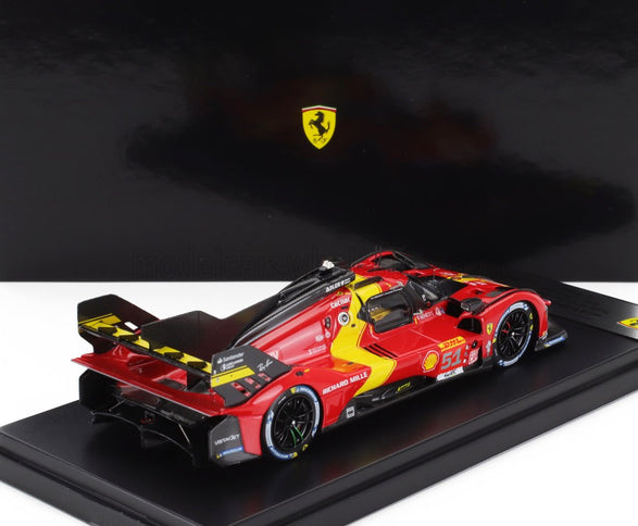 FERRARI | 499P 3.0L TURBO V6 TEAM FERRARI AF CORSE N 51 3rd WEC 6h SPA 2023 ALESSANDRO PIER GUIDI - JAMES CALADO - ANTONIO GIOVINAZZI | RED YELLOW BLACK