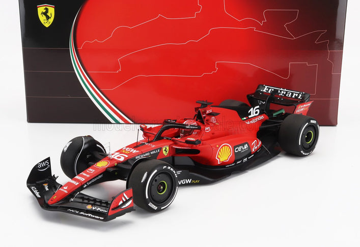 FERRARI | F1  SF-23 TEAM SCUDERIA FERRARI N 16 4th SINGAPORE GP 2023 CHARLES LECLERC | RED BLACK