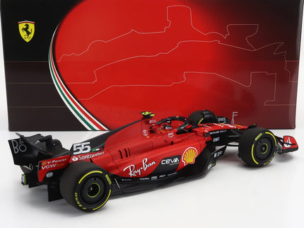 FERRARI | F1  SF-23 TEAM SCUDERIA FERRARI N 55 BELGIUM GP 2023 CARLOS SAINZ | RED BLACK