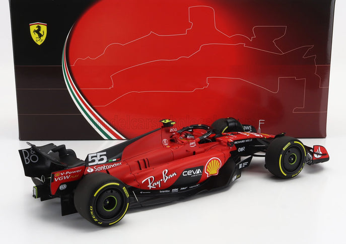 FERRARI | F1  SF-23 TEAM SCUDERIA FERRARI N 55 BELGIUM GP 2023 CARLOS SAINZ | RED BLACK