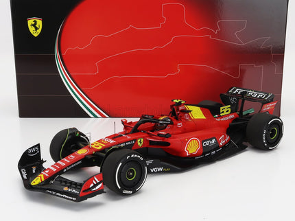FERRARI | F1  SF-23 TEAM SCUDERIA FERRARI N 55 POLE POSITION 3rd MONZA ITALY GP 2023 CARLOS SAINZ | RED BLACK YELLOW
