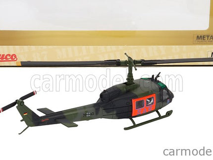 Bell UH1D Helicopter Sar Search A Rescue Military 1984 1:87 Schuco vojenská zelená