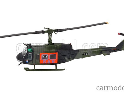 Bell UH1D Helicopter Sar Search A Rescue Military 1984 1:87 Schuco vojenská zelená
