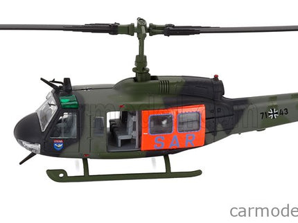 Bell UH1D Helicopter Sar Search A Rescue Military 1984 1:87 Schuco vojenská zelená