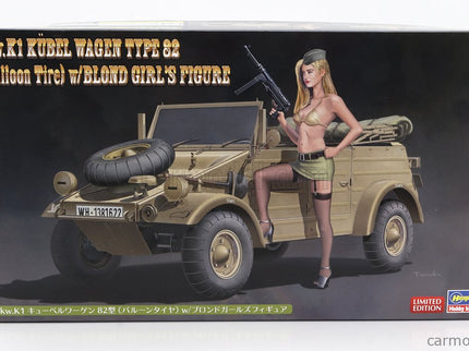 Volkswagen Type 82 Cabriolet Open Military 1940 1:24 Hasegawa /