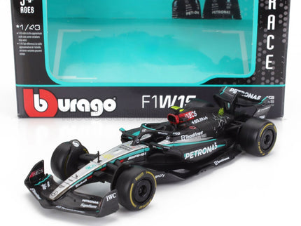 MERCEDES GP | F1  W15 EQ PERFORMANCE TEAM AMG PETRONAS MOTORSPORT N 44 SEASON 2024 LEWIS HAMILTON | BLACK SILVER GREEN