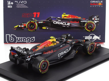 RED BULL | F1  RB20 TEAM ORACLE RED BULL RACING N 11 SEASON 2024 SERGIO PEREZ - WITH PILOT AND SHOWCASE | BLUE YELLOW RED