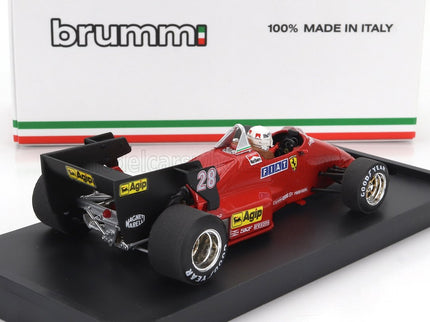 FERRARI | F1  126C4 N 28 BELGIUM GP 1984 RENE ARNOUX - WITH DRIVER FIGURE | RED BLACK