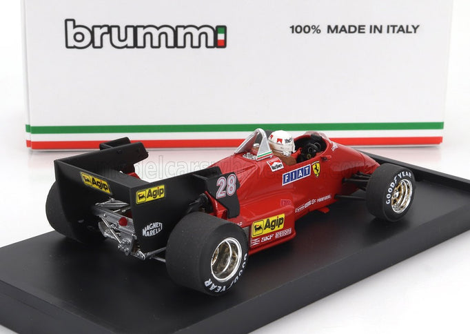 FERRARI | F1  126C4 N 28 BELGIUM GP 1984 RENE ARNOUX - WITH DRIVER FIGURE | RED BLACK
