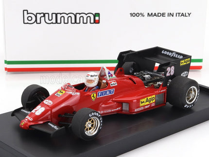 FERRARI | F1  126C4 N 28 BELGIUM GP 1984 RENE ARNOUX - WITH DRIVER FIGURE | RED BLACK