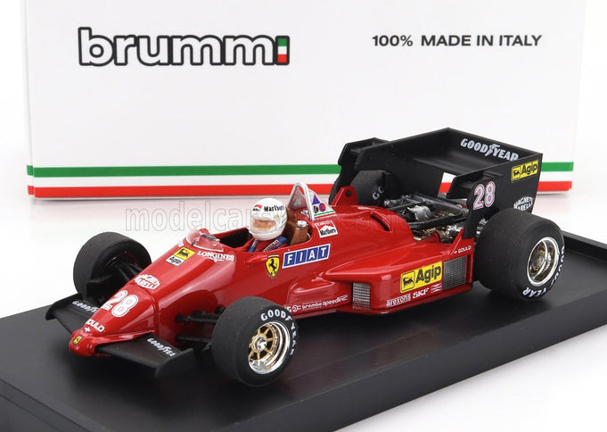 FERRARI | F1  126C4 N 28 BELGIUM GP 1984 RENE ARNOUX - WITH DRIVER FIGURE | RED BLACK