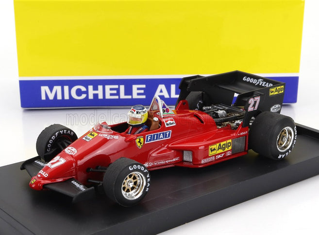 FERRARI | F1 126C4 N 27 WINNER BELGIUM GP 1984 MICHELE ALBORETO - WITH DRIVER FIGURE | RED BLACK