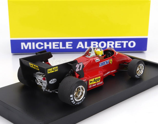 FERRARI | F1 126C4 N 27 WINNER BELGIUM GP 1984 MICHELE ALBORETO - WITH DRIVER FIGURE | RED BLACK