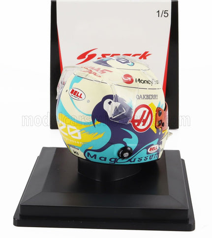 BELL HELMET | CASCO HELMET F1 KEVIN MAGNUSSEN TEAM MONEYGRAM HAAS N 20 SEASON 2024 | WHITE BLACK