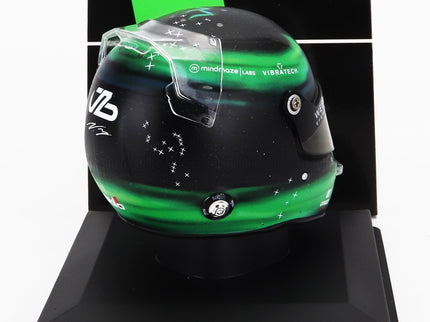 BELL HELMET | CASCO HELMET F1 VALTTERI BOTTAS TEAM STAKE KICK SAUBER N 77 SEASON 2024 | GREEN BLACK