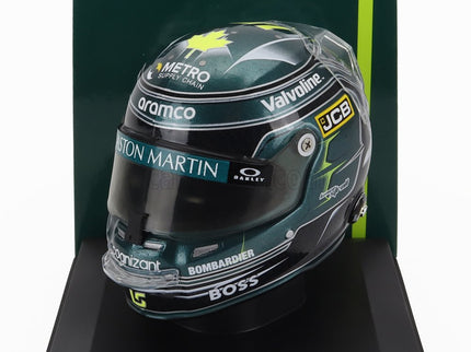 Stilo Helmet F1 Helma Lance Stroll Team Aston Martin Aramco Cognizant N°18 Sezóna 2024 1:5 Spark Model zelená