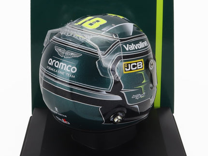Stilo Helmet F1 Helma Lance Stroll Team Aston Martin Aramco Cognizant N°18 Sezóna 2024 1:5 Spark Model zelená
