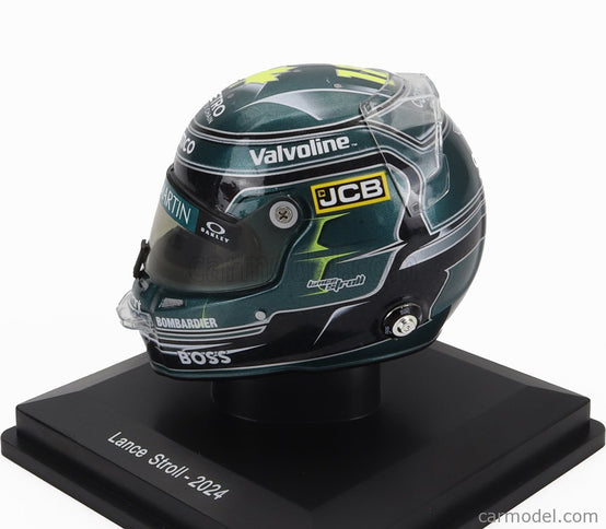 Stilo Helmet F1 Helma Lance Stroll Team Aston Martin Aramco Cognizant N°18 Sezóna 2024 1:5 Spark Model zelená