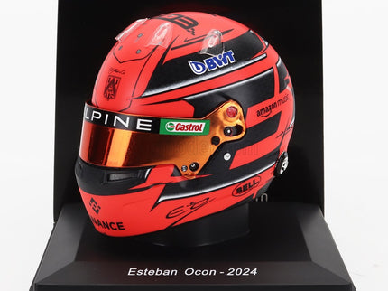 Bell Helmet F1 Helma Esteban Ocon Team Bwt Alpine N°31 Sezóna 2024 1:5 Spark Model červená