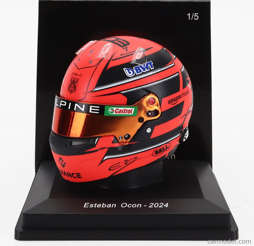 Bell Helmet F1 Helma Esteban Ocon Team Bwt Alpine N°31 Sezóna 2024 1:5 Spark Model červená
