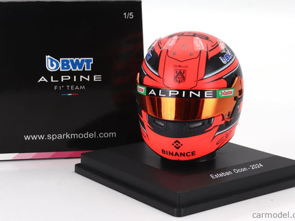 Bell Helmet F1 Helma Esteban Ocon Team Bwt Alpine N°31 Sezóna 2024 1:5 Spark Model červená