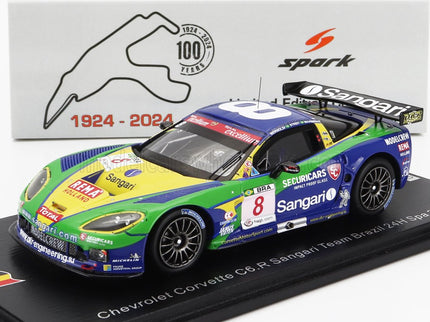 CHEVROLET | CORVETTE C6.R Z06 TEAM SANGARI BRAZIL N 8 24h SPA 2009 ENRIQUE BERNOLDI - XAVIER MAASSEN - ROBERTO STREIT | BLUE GREEN YELLOW