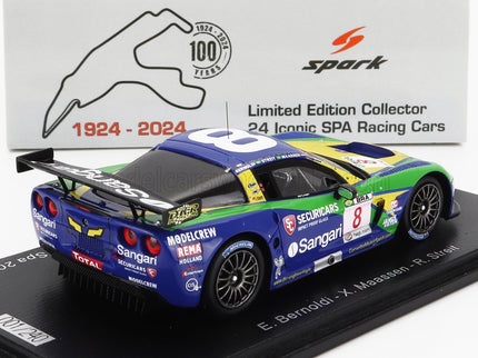 CHEVROLET | CORVETTE C6.R Z06 TEAM SANGARI BRAZIL N 8 24h SPA 2009 ENRIQUE BERNOLDI - XAVIER MAASSEN - ROBERTO STREIT | BLUE GREEN YELLOW
