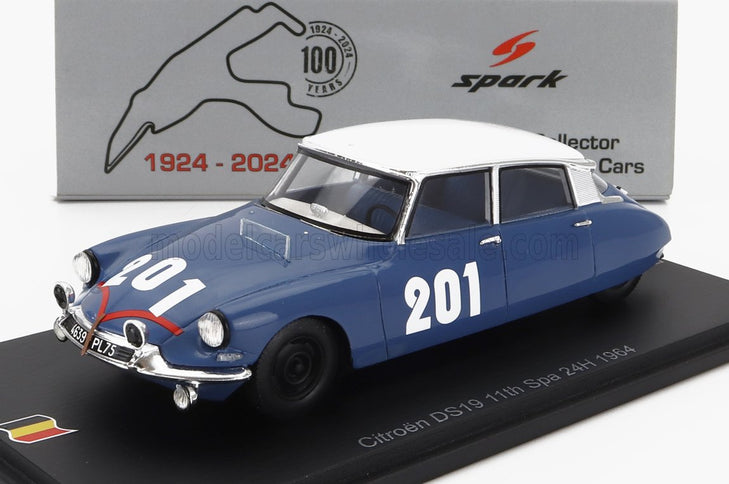 CITROEN | DS19 N 201 24h SPA 1964 GUY VERRIER - ALAIN BERTAUT | BLUE WHITE