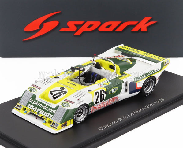 CHEVRON | B36 2.0L S4 TEAM SOCIETE RACING N 26 24h LE MANS 1979 MICHEL DUBOIS - MARC MENANT - PIERRE FRANCOISE ROUSSELOT | WHITE BLACK YELLOW