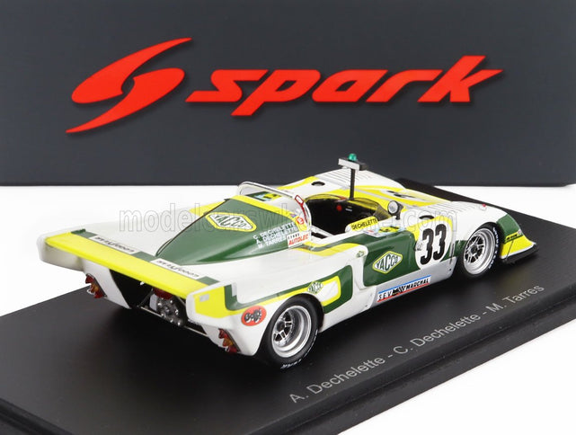 CHEVRON | B36 2.0L S4 TEAM SOCIETE RACING N 33 24h LE MANS 1979 ALAIN DECHELETTE - CHARLES DECHELETTE - MARCEL TARRES | WHITE BLACK YELLOW