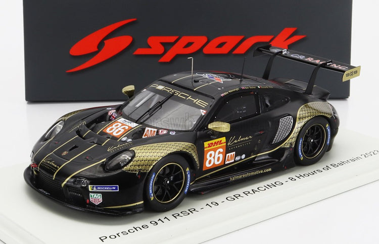 PORSCHE | 911 992 RSR-19 TEAM GR RACING N 86 8h BAHARAIN 2023 MICHEAL WAINWRIGHT - RICCARDO PERA - BENJAMIN BARKER | BLACK GOLD