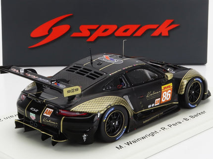 PORSCHE | 911 992 RSR-19 TEAM GR RACING N 86 8h BAHARAIN 2023 MICHEAL WAINWRIGHT - RICCARDO PERA - BENJAMIN BARKER | BLACK GOLD