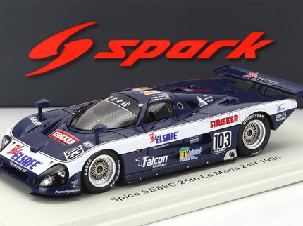 SPICE | SE88C 3.3L V8 TEAM MAKO N 103 24h LE MANS 1990 ROBBIE STIRLING - JAMES SHEAD - ROSS HYETT | BLUE WHITE