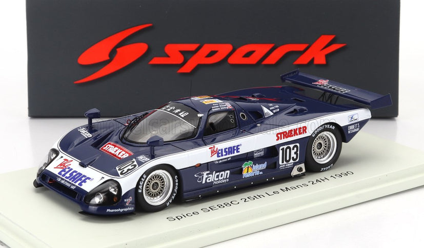 SPICE | SE88C 3.3L V8 TEAM MAKO N 103 24h LE MANS 1990 ROBBIE STIRLING - JAMES SHEAD - ROSS HYETT | BLUE WHITE