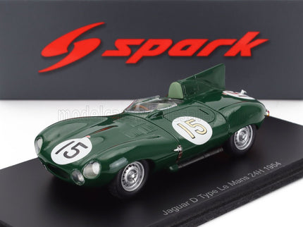 JAGUAR | D-TYPE 3.4L S6 SPIDER TEAM JAGUAR CARS LTD N 15 24h LE MANS 1954 PETER WHITEHEAD - KEN WHARTON | GREEN