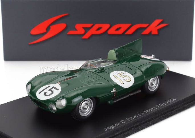 JAGUAR | D-TYPE 3.4L S6 SPIDER TEAM JAGUAR CARS LTD N 15 24h LE MANS 1954 PETER WHITEHEAD - KEN WHARTON | GREEN