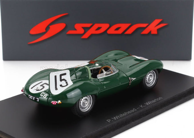 JAGUAR | D-TYPE 3.4L S6 SPIDER TEAM JAGUAR CARS LTD N 15 24h LE MANS 1954 PETER WHITEHEAD - KEN WHARTON | GREEN