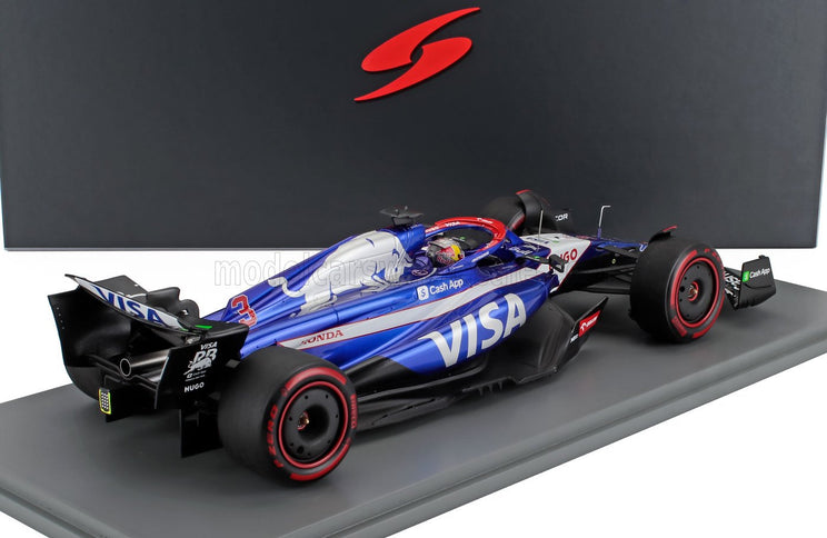 RACING BULLS | F1 VCARB-01 TEAM VISA CASH APP N 3 BAHRAIN GP 2024 DANIEL RICCIARDO | BLUE WHITE