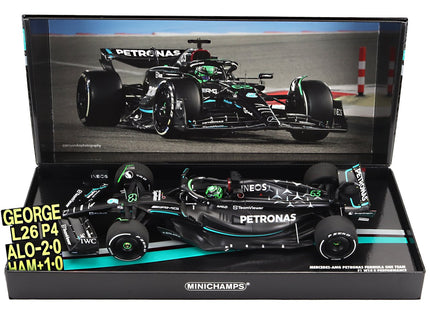 MERCEDES GP | F1 W14 TEAM MERCEDES-AMG PETRONAS FORMULA ONE N 63 7th BAHRAIN GP WITH PIT BOARD 2023 GEORGE RUSSELL | MATT BLACK