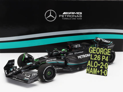 MERCEDES GP | F1 W14 TEAM MERCEDES-AMG PETRONAS FORMULA ONE N 63 7th BAHRAIN GP WITH PIT BOARD 2023 GEORGE RUSSELL | MATT BLACK