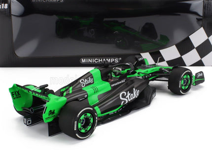 SAUBER | F1  C44 TEAM STAKE KICK N 77 SEASON 2024 VALTTERI BOTTAS | GREEN BLACK