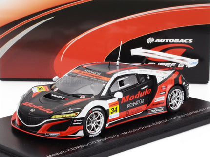 HONDA | NSX GT3 TEAM MODULO DRAGO CORSE N 34 GT300 CLASS SUPER GT 2020 RYO MICHIGAMI - JAKE PARSON | RED BLACK WHITE