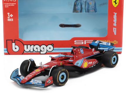 FERRARI | F1  SF-24 TEAM SCUDERIA FERRARI N 16 3rd MIAMI GP 2024 CHARLES LECLERC | RED BLACK LIGHT BLUE