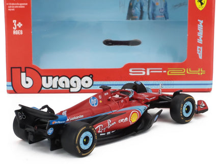 FERRARI | F1  SF-24 TEAM SCUDERIA FERRARI N 16 3rd MIAMI GP 2024 CHARLES LECLERC | RED BLACK LIGHT BLUE