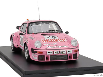 Porsche 911 934 3.0L Turbo Team Perrier N°70 24h Le Mans 1981 Thierry Perrier - Valentin Bertapelle - Bernard Salam 1:18 Spark Model ružová