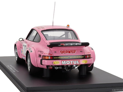 Porsche 911 934 3.0L Turbo Team Perrier N°70 24h Le Mans 1981 Thierry Perrier - Valentin Bertapelle - Bernard Salam 1:18 Spark Model ružová